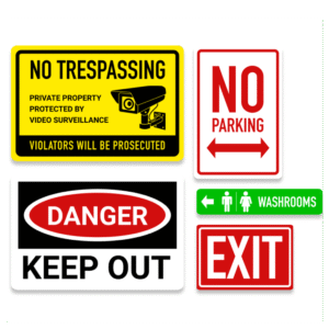 Aluminum Indoor Outdoor Signs